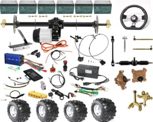 Hinterachssatz 72V 1500W Elektro Differential Motor Go Kart ATV Golf Cart E Bike - Bild 1 von 47