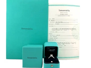 Tiffany & Co. Round Brilliant Diamond 1.60 cts D VS2 Engagement Ring PLAT - Picture 1 of 15
