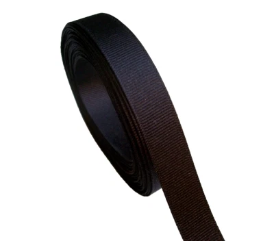 Solid Black Grosgrain Ribbon 5/8 inch wide x 5 yards Offray Brand Bin 2 - Image 1 of 4