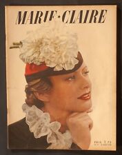 'MARIE-CLAIRE' FRENCH VINTAGE MAGAZINE 18 MARCH 1938