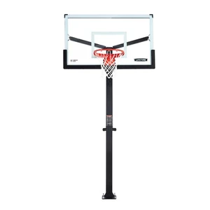 Mammoth 60-Inch In-Ground Basketball Hoop 90916 Tempered Glass Backboard Outdoor - Picture 1 of 23