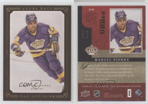 2008-09 Upper Deck Masterpieces Brown Framed Marcel Dionne #59 HOF
