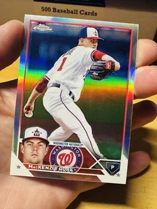 MACKENZIE GORE WASHINGTON NATIONALS 2023 TOPPS CHROME REFRACTOR #216 - Picture 1 of 2