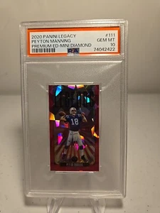 2020 Legacy MINI Peyton Manning Premium Edition Diamond Pink Legends /10 PSA 10 - Picture 1 of 6