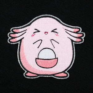 Chansey Pokemon Character Fully Embroidered Sew-On & Iron-On Patch, New - Picture 1 of 2