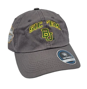 Baylor Bears Sic 'Em BU 2021 NCAA National Basketball Champions OSFM Hat Cap NEW - Picture 1 of 8