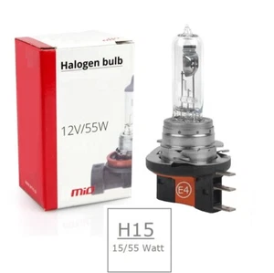 Lámpara halógena H15 15/55W casquillo base PGJ23T-1 luz de marcha diurna/disterna con STVO - Imagen 1 de 2