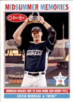 2009 O-Pee-Chee Midsummer Memories #MM9 Justin Morneau - Image 1 of 2