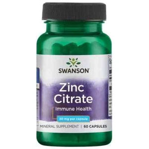 Zinc Citrate, Mineral Supplement, Immune Support 60 Capsules, 30 mg Exp. 10/2026 - Picture 1 of 3