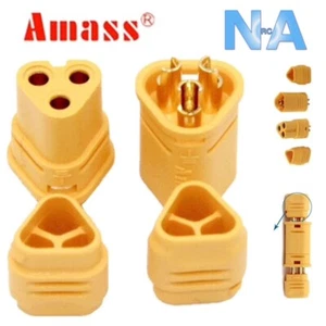 4 Sets Amass MT30 ESC Motor Connector Set 16awg Brushless RC Quad Plane Heli - Picture 1 of 3