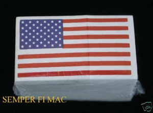 100 HELMET STICKERS DECAL USA FLAG 2X1 MADE IN US COAST GUARD VETERAN GIFT WOW - Picture 1 of 11