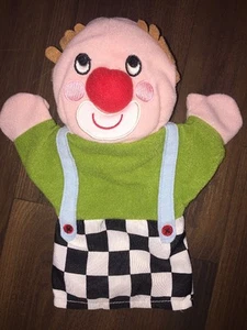 IKEA Kuscheltier Stofftier Plüsch Handpuppe Clown Circus Klappar Bunt Hose Grün - Bild 1 von 3