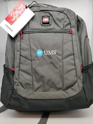 Wenger CyberWork 16" Laptop Tech Work Backpack Gray UMS Logo NWT  Travel Bag - Image 1 of 4
