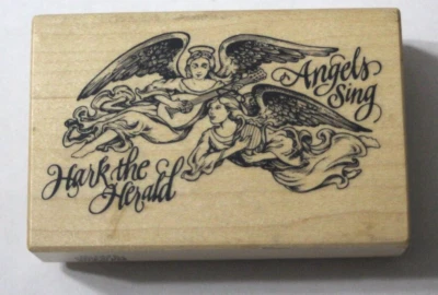 Sello de goma Hark The Herald Angels Sing 1994 PSX G-1345 Foto 1 de 4
