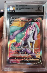 Juego de cartas coleccionables Pokémon Chilling Reign 167/198 2021 Galarian Rapidash V (arte completo) BGS 9 - Imagen 1 de 7