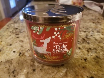Bath & Body Works Tis The Season Candle 14.5 oz 3 Wick - Image 1 of 4