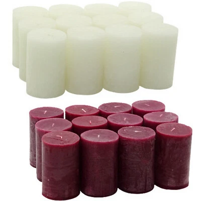 36 Stk. Rustik Stumpenkerzen 110x70mn Blockkerze Wachs durchgefärbt 2.Wahl Paket - Bild 1 von 3