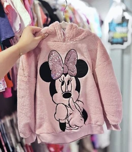 Disney Hoodie Minnie Mouse Mauve Pink Kids Size 3T-4T - Picture 1 of 4