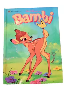 Vintage BAMBI Walt Disneys Hardcover A Golden Book Children’s Classic Story 1984 - Imagen 1 de 18