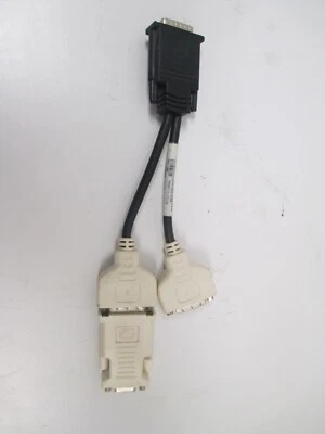 molex CN-0H9361 Male to Dual DVI Female Y-splitter Video Cable w/ extra adaptor - Image 1 of 4