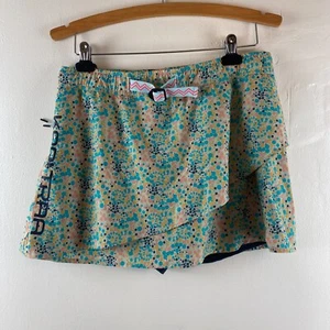 Kari Traa Signe Skort Short Athletic Floral Womens Green Large Outdoor Gorpcore - Picture 1 of 11