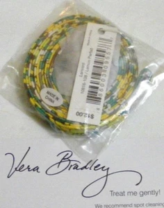 Cordón Vera Bradley LIMÓN PERFECTO para LLAVES TARJETAS I.D. Bolso de mano ESTUCHE NUEVO CON ETIQUETAS - Imagen 1 de 3