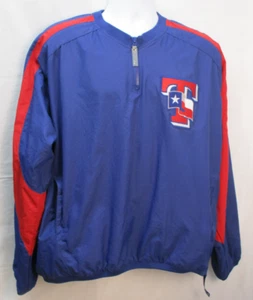 Giacca a vento MAJESTIC Texas RANGERS collezione autentica CAMPIONI DEL MONDO - Foto 1 di 21