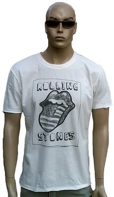 Camiseta Amplified Rolling Stones EE. UU. Estrellas y Rayas Diseño Dibujo Lengua L/XL Foto 1 de 2