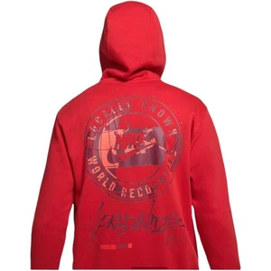 Nike Sportswear Men's Hoodie Size L Red Sweatshirt NSW Global World Known NWT - Picture 1 of 14