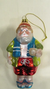 Christopher Radko Glass  1999 Beachcomber Beach Santa 4.5" Christmas Ornament - Picture 1 of 3