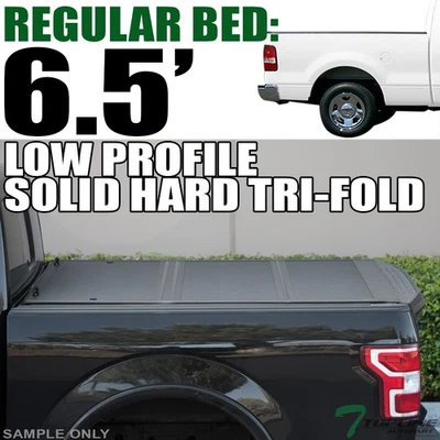 Topline For 2004-2014 Ford F150 6.5' Bed Low Profile Hard Tri Fold Tonneau Cover - Image 1 of 4