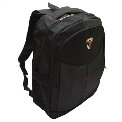 Rucksack großer sportlicher Schulrucksack Freizeit Wander Laptop schwarz - Bild 1 von 4