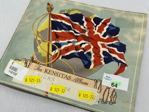 Full Set of 60 x VINTAGE TOBACCIANA Kensitas Silk Flags British Empire - Picture 1 of 6