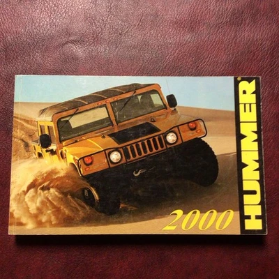 2000 HUMMER H1 ORIGINAL NEW OLD STOCK OWNERS MANUAL BOOK GUIDE ALL MODELS - Image 1 of 4
