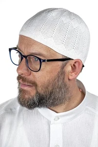 Turkish Muslim Kufi Hats for Men, Taqiya, Takke, Peci, Islamic Caps, Ramadan ... - Picture 1 of 6