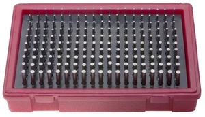 MC-1-M .061-.250" by .001" Minus Tolerance Pin Gage Set - 190 Gages - Picture 1 of 1
