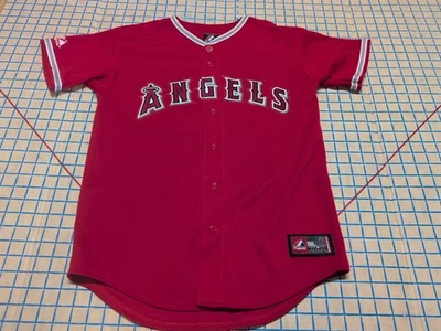 MLB Albert Pujols Majestic Los Angeles Angels oficial JUVENTUDE GRANDE ~8 - Imagem 1 de 4
