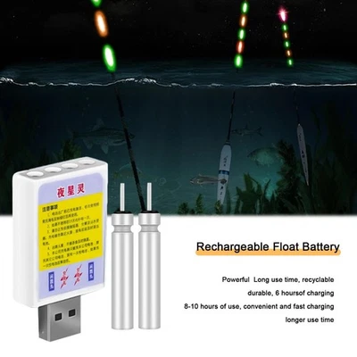Electric Fishing Floats Rechargeable CR425 Battery USB Charger For Fishing Buoy - image 1 of 4