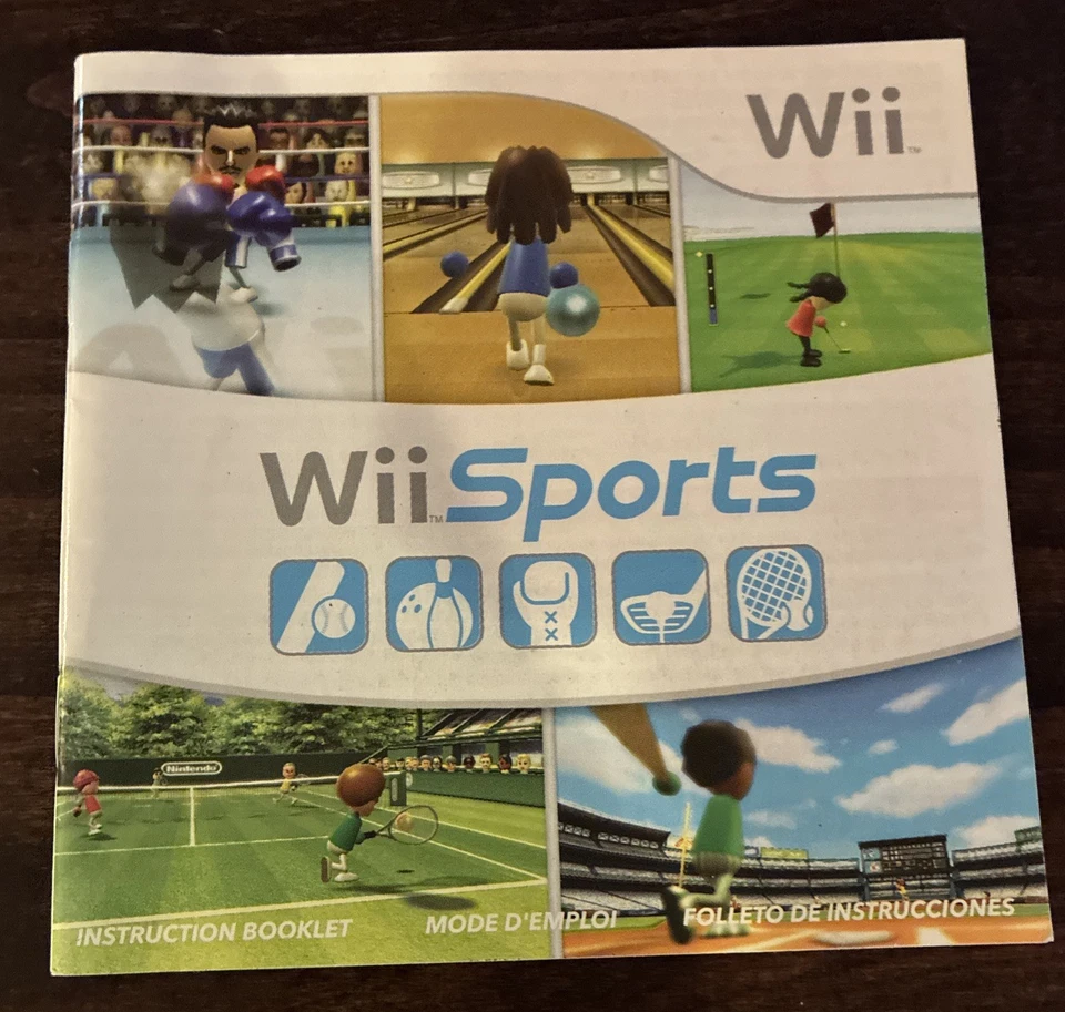 Wii Sports Nintendo Wii Instruction Booklet Manual Only Authentic - Image 1 of 1