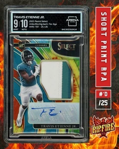 2021 Select Jumbo Rookie 3 Color RPA Travis Etienne Tie Dye 25/25 AC 9 / Auto 10 - Bild 1 von 3