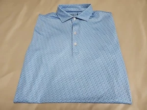 Johnnie-O NEW Performance ZAZU Waves Print in Pipeline S/S Golf/Polo Shirt SZ S - Picture 1 of 14