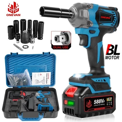 2000Nm Akku Schlagschrauber Elektrischer Kfz Drehschlagschrauber Reifenwechse DE - Bild 1 von 4