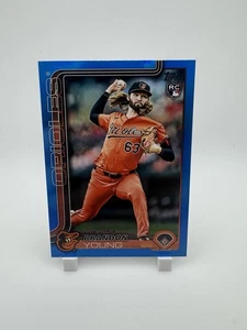 2025 Topps Update Brandon Young BLUE FOIL RC /150 Orioles #US97 - Picture 1 of 2