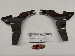 GENUINE HARLEY DAVIDSON Chrome Detachable Side Plates 53545-95A - Picture 1 of 5