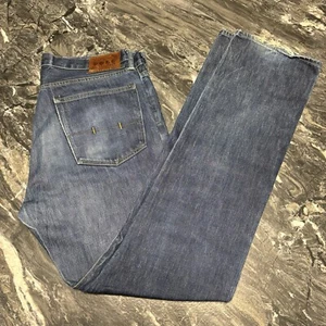 Mens Ralph Lauren 867 Classic Blue Jeans Size 36T M:38x37 Cotton Denim Straight - Picture 1 of 13
