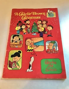 Vintage "A Charlie Brown Christmas" Paperback book, Color Pages and Song Lyrics - Picture 1 of 6