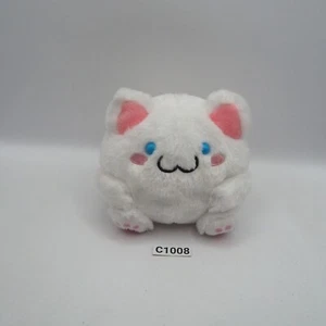 Maruneko Cat Club C1008 White Plush 4" Stuffed Toy Doll Japan - Picture 1 of 7
