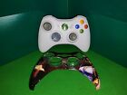TESTED  OEM Microsoft Xbox 360 Wireless Controller White + Resident Evil 5 Cover