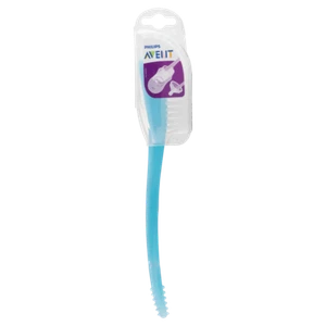 AVENT Bottle Brush - Blue Nipple Teat Baby BPA Free Easy Cleaning SCF145/06 - Picture 1 of 4