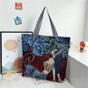 Bag Oil Painting Painted Tote Bag Canvas Bag Shoulder Bag Women Art Handbag